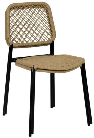 Lucy Natural Dyed Cord Outdoor Dining Chair