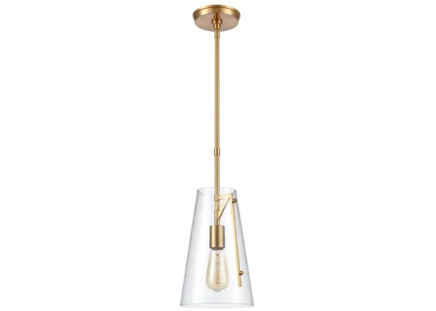 Trustle 7" Wide 1-Light Mini Pendant - Satin Brass