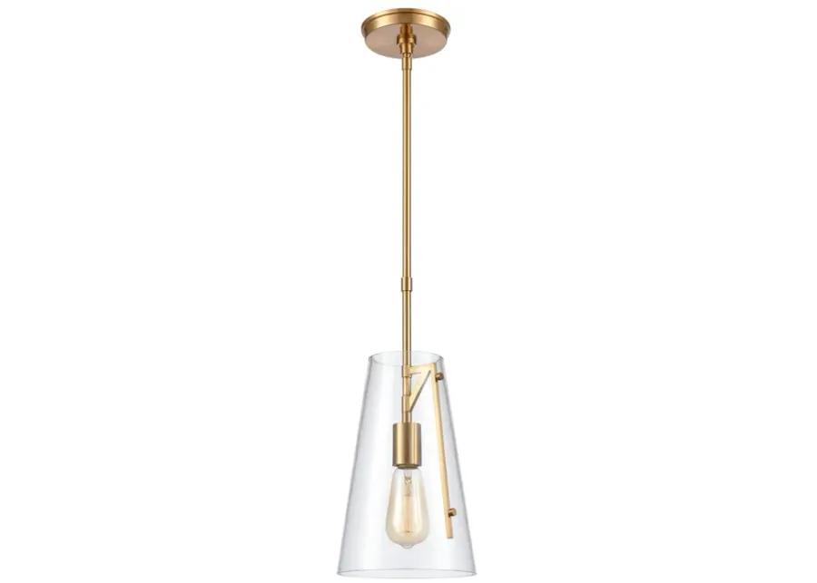 Trustle 7" Wide 1-Light Mini Pendant - Satin Brass