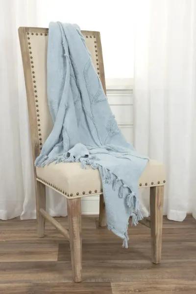 Botanical Lite Blue Throw