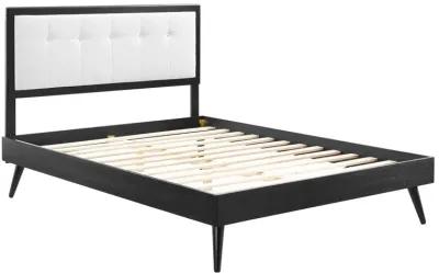 Willow King Wood Platform Bed With Splayed Legs