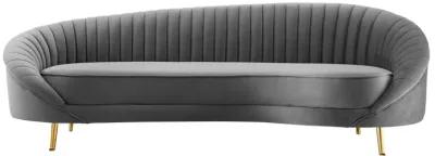 Camber Channel Tufted Performance Velvet Sofa