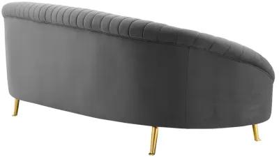 Camber Channel Tufted Performance Velvet Sofa