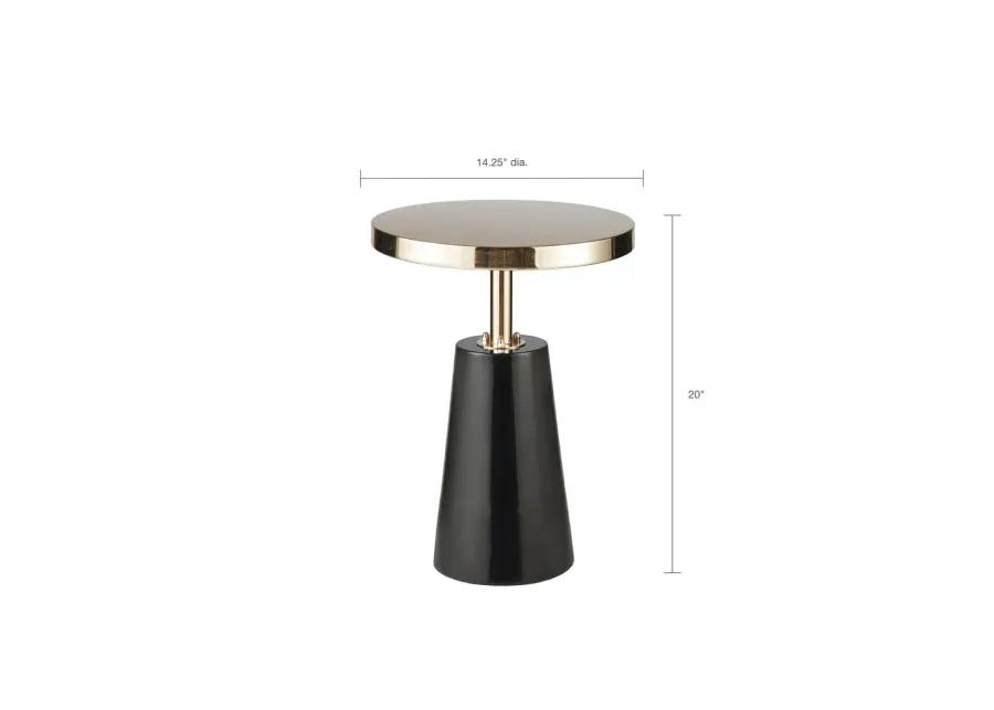 Madison Park Sophia Black/Gold Accent Table