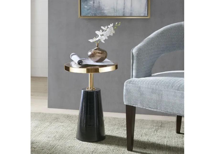 Madison Park Sophia Black/Gold Accent Table