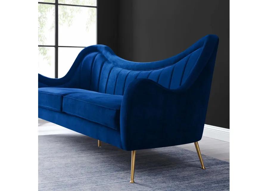 Cheshire Channel Tufted Performance Velvet Sofa