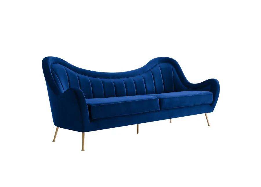 Cheshire Channel Tufted Performance Velvet Sofa