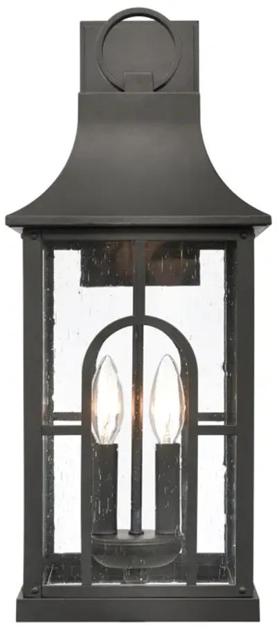 Triumph 21" High 2-Light Outdoor Sconce - Textured Black