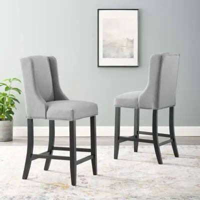 Baron Counter Stool Upholstered Fabric Set of 2