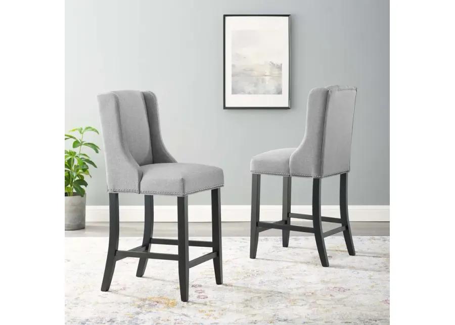 Baron Counter Stool Upholstered Fabric Set of 2