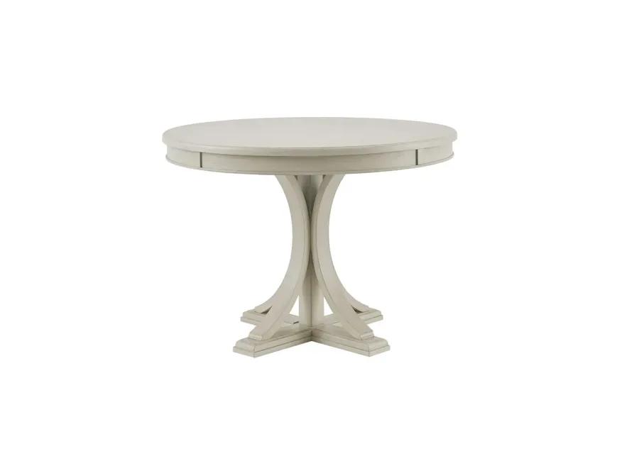 Madison Park Signature Helena Antique Cream Round Dining Table