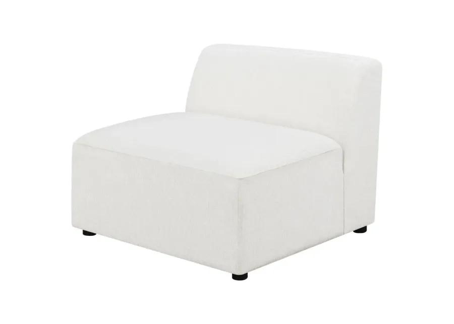 Deonte Upholstered Tight Back Armless Chair 