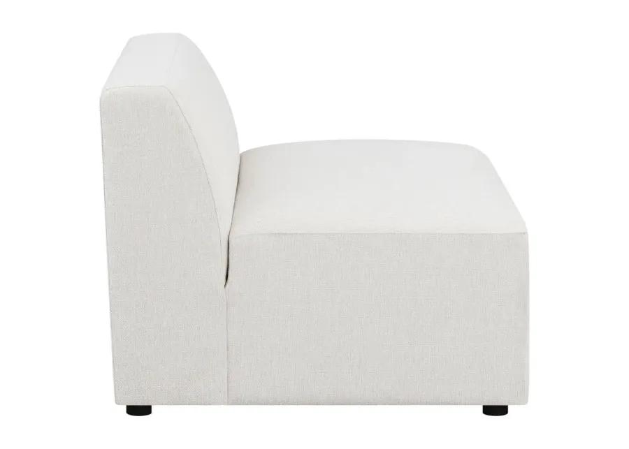 Deonte Upholstered Tight Back Armless Chair 