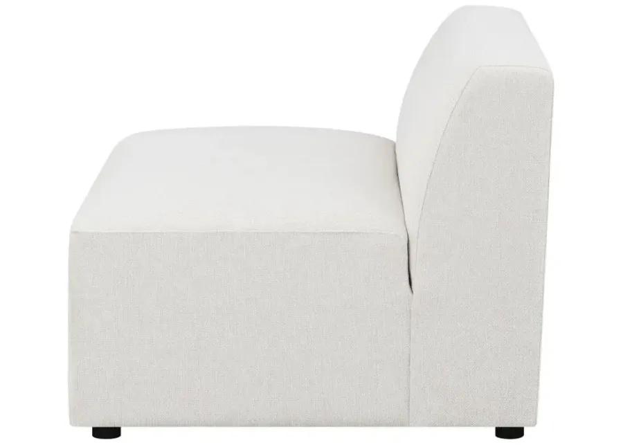 Deonte Upholstered Tight Back Armless Chair 