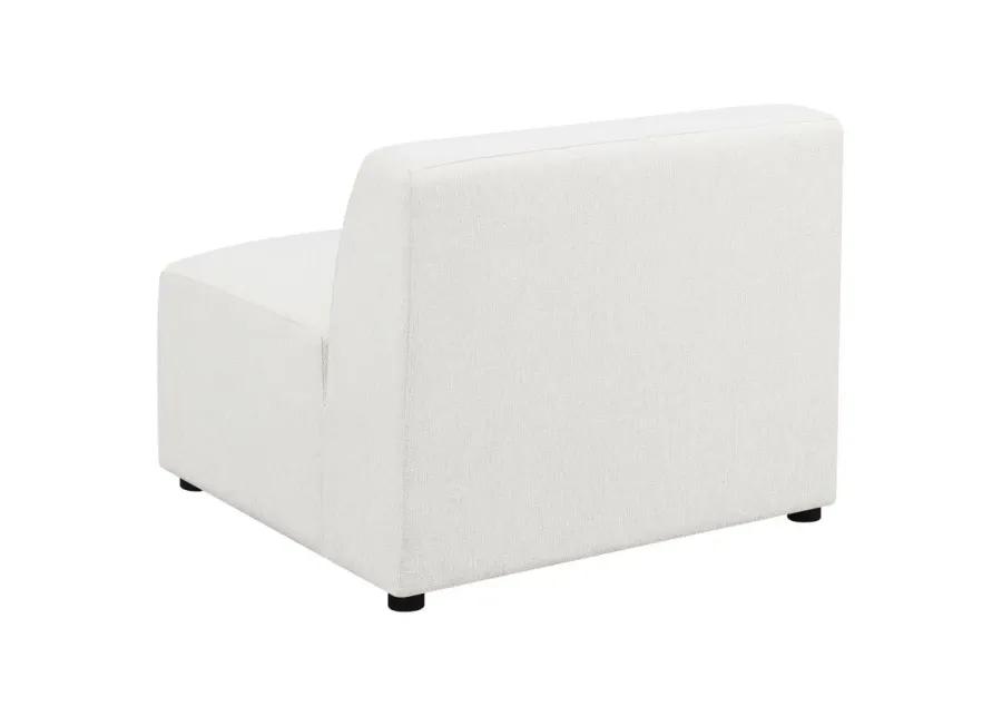 Deonte Upholstered Tight Back Armless Chair 