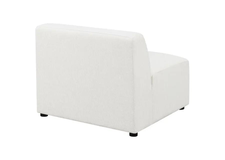 Deonte Upholstered Tight Back Armless Chair 