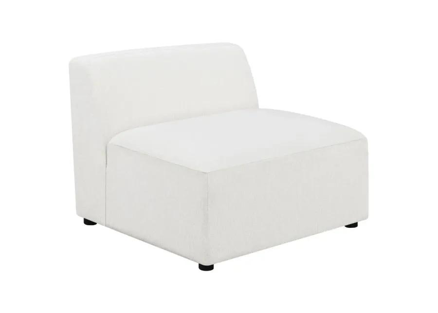 Deonte Upholstered Tight Back Armless Chair 