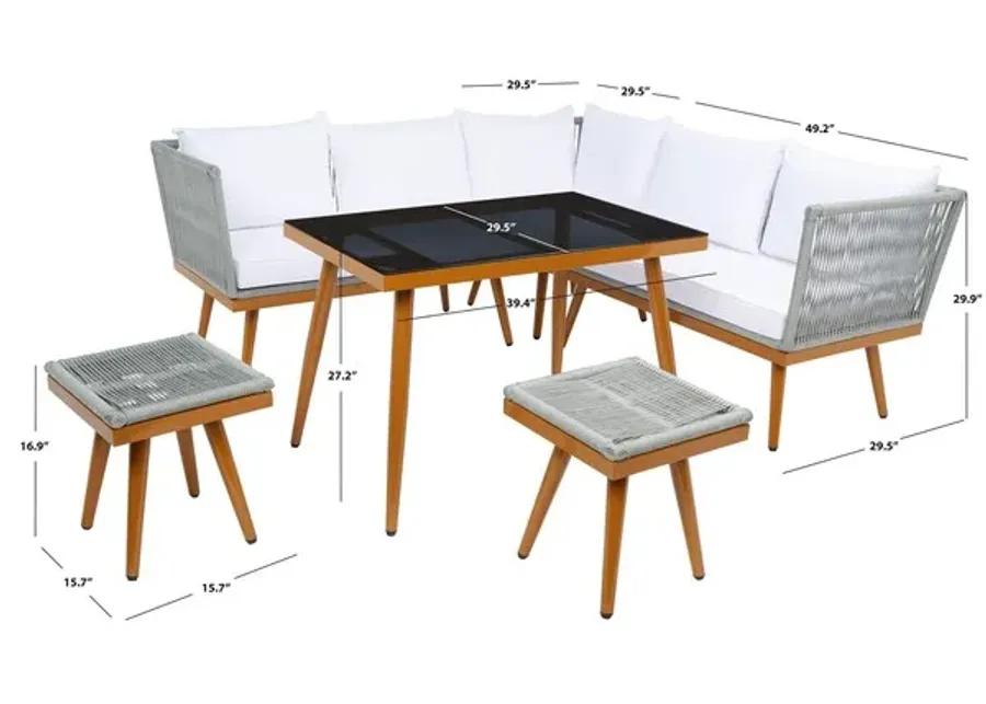 MALSOR 4PC OUTDOOR LIVING SET