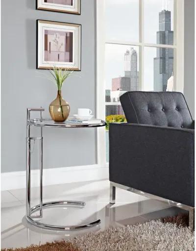 Eileen Gray Chrome Stainless Steel End Table