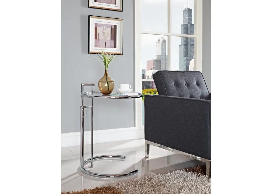 Eileen Gray Chrome Stainless Steel End Table