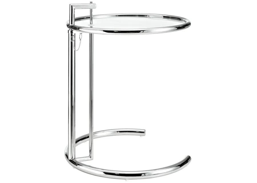 Eileen Gray Chrome Stainless Steel End Table