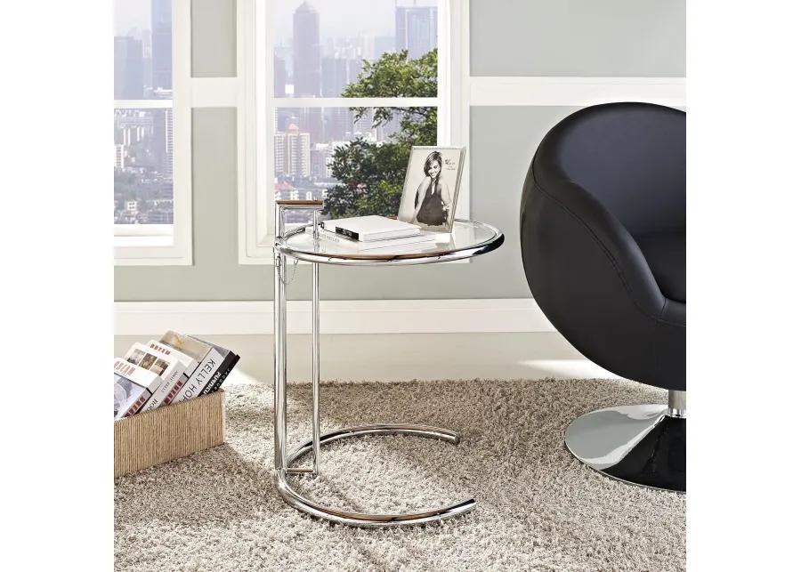 Eileen Gray Chrome Stainless Steel End Table