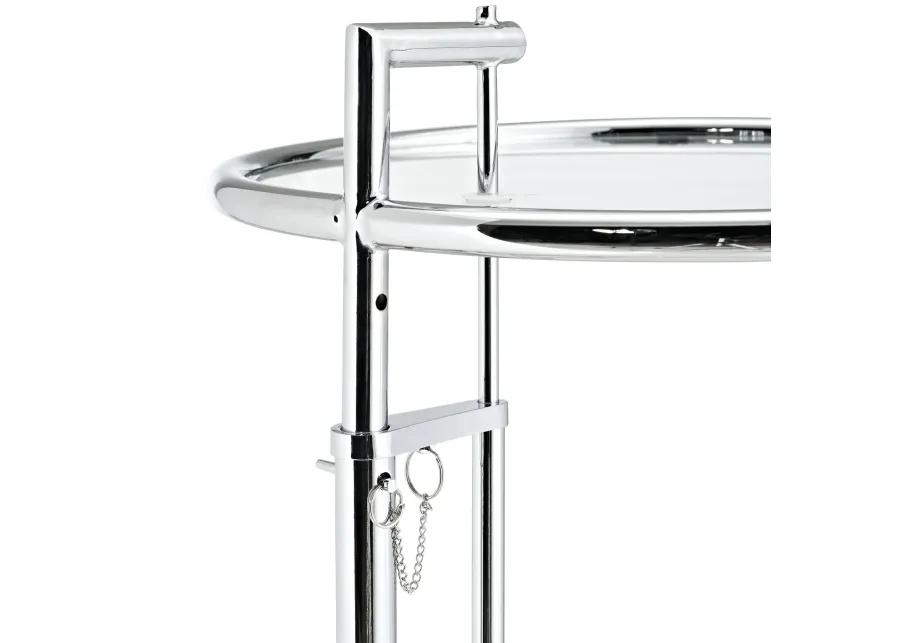 Eileen Gray Chrome Stainless Steel End Table