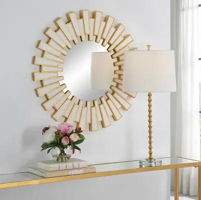 Gold Leaf Finish Wall Mirror