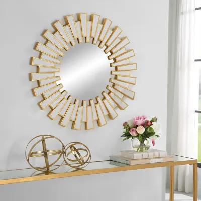 Gold Leaf Finish Wall Mirror