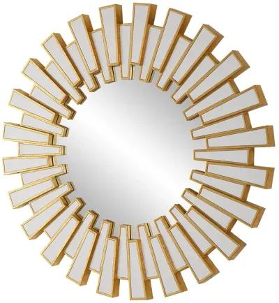 Gold Leaf Finish Wall Mirror