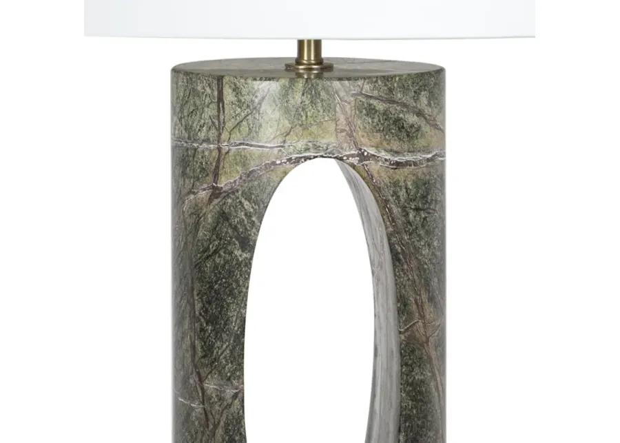 Portia Marble Table Lamp (Green)