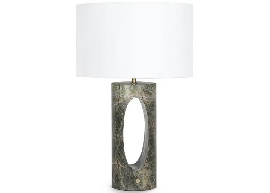 Portia Marble Table Lamp (Green)