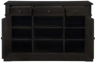 Phelps 2-door Rectangular Server Antique Noir