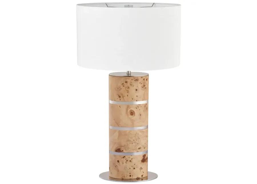 Cahill 28'' High 1-Light Table Lamp - Natural Burl - Includes LED Bulb