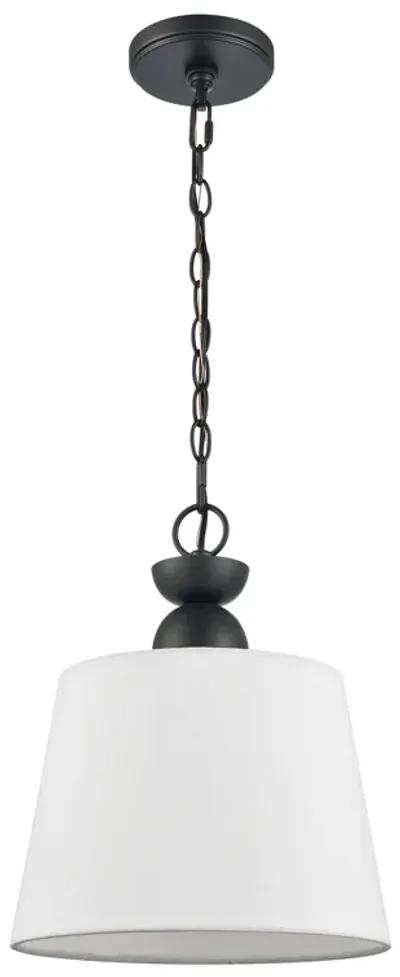 Kistler 12" Wide 1-Light Pendant - Charcoal