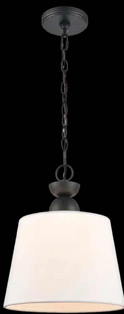 Kistler 12" Wide 1-Light Pendant - Charcoal