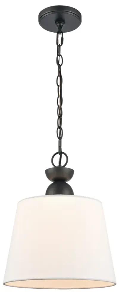 Kistler 12" Wide 1-Light Pendant - Charcoal