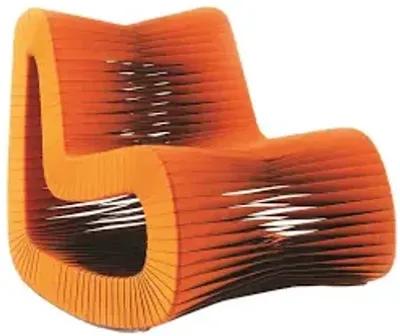 seat belt rocking chair, orange