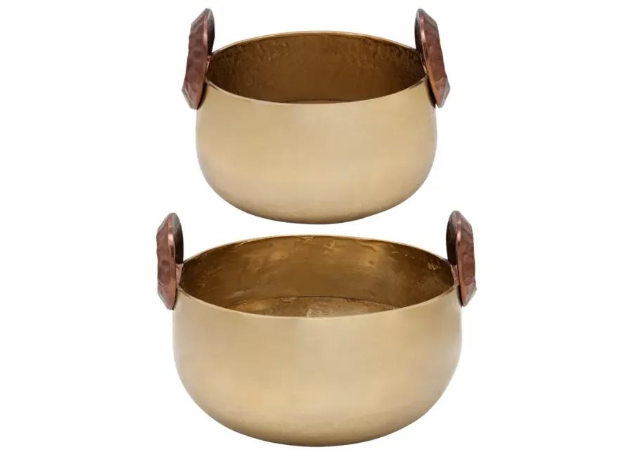 Bowl With Handles - Set of 2