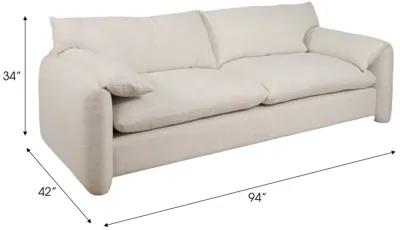 94" Casper Sofa, Ivory