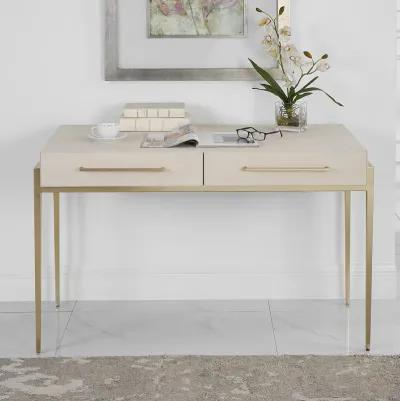 Jewel Modern White Desk