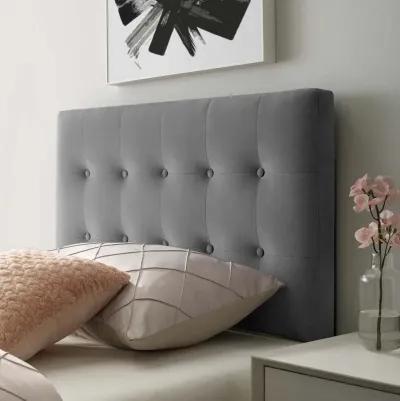 Emily Twin Biscuit Tufted Performance Velvet Headboard