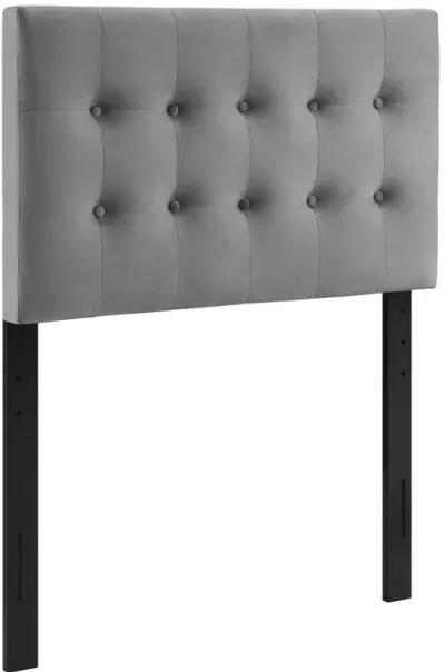 Emily Twin Biscuit Tufted Performance Velvet Headboard