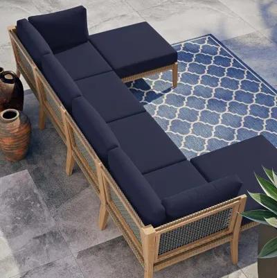 Clearwater Outdoor Patio 6-Piece Sectional Sofa