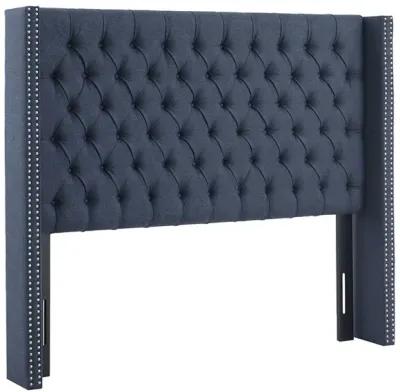 Madison Park Amelia Navy Upholstery Headboard