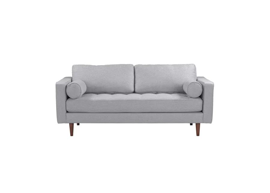 Cave Gray Tweed Loveseat