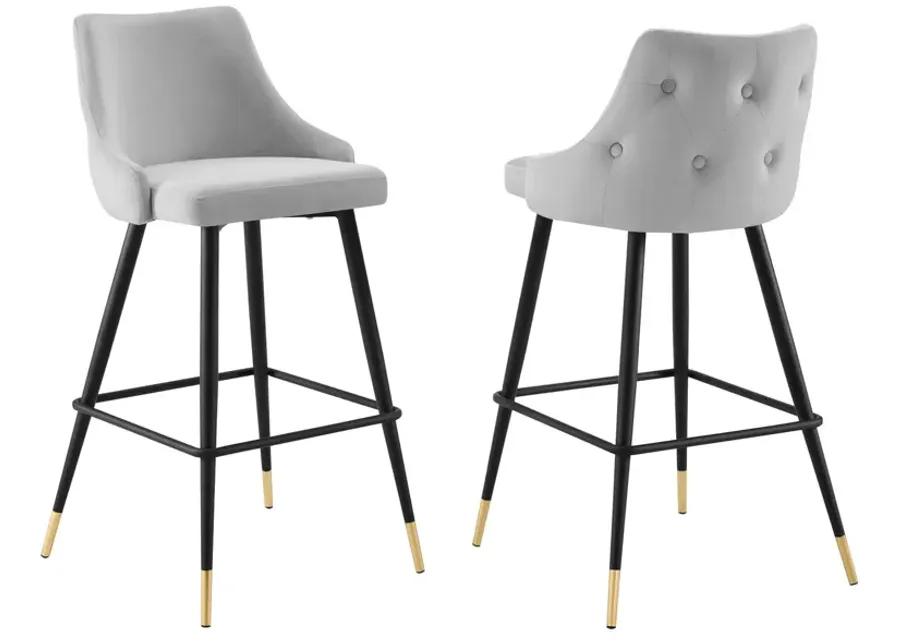 Adorn Performance Velvet Bar Stool Set of 2