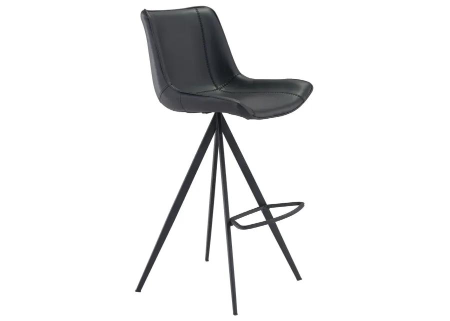 Aki Barstool (Set of 2) Black