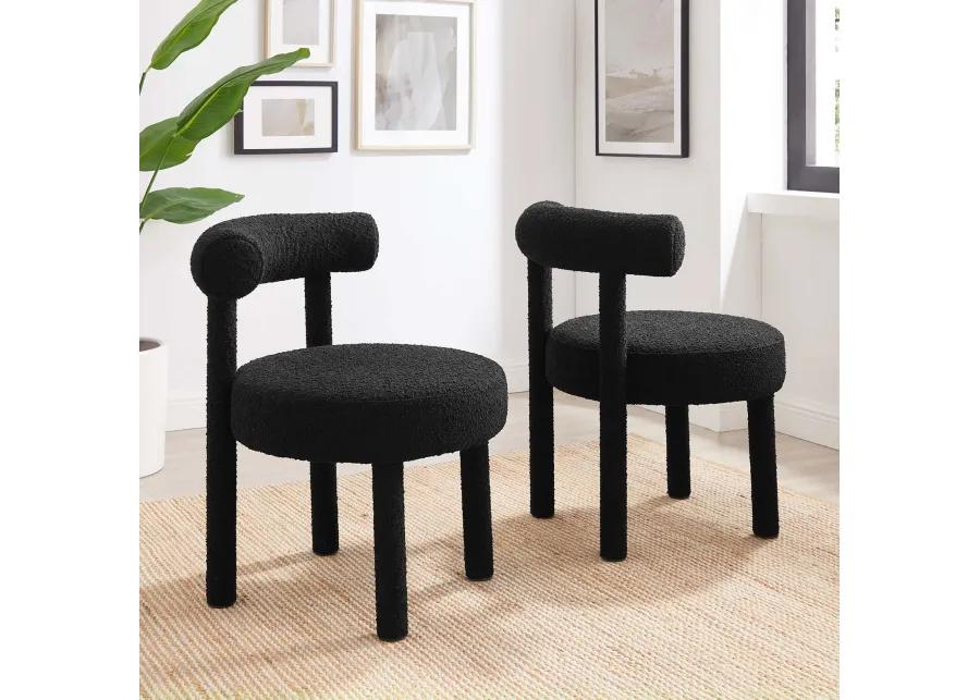 Toulouse Boucle Fabric Dining Chair - Set of 2