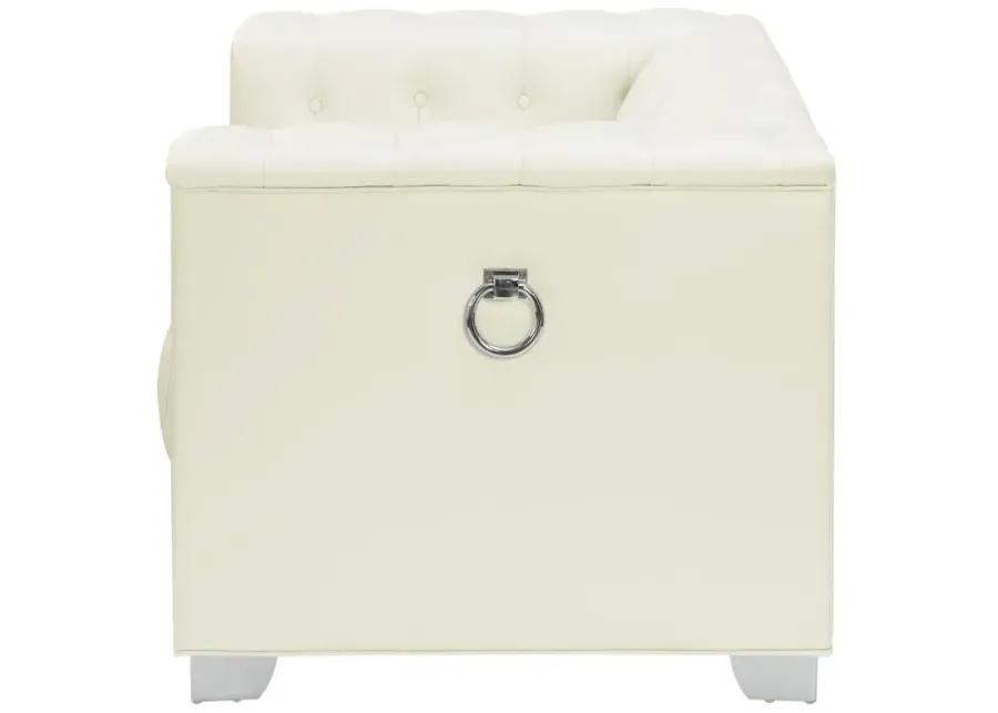 Chaviano Tufted Upholstered Chair Pearl White